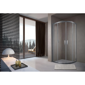 Душевой уголок TERMINUS СОРЕНТО 06, 6ES100х100C, 100 x 100 см, стекло прозрачное, профиль хром
