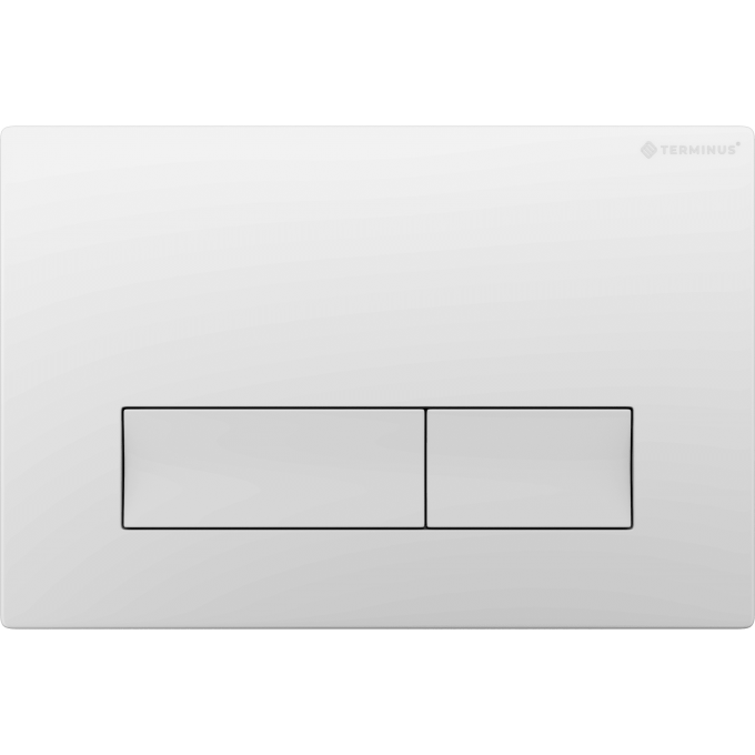 Клавиша смыва для инсталляции TERMINUS CLASSIC кнопка прямоугольник цвет белый 72K24X16W