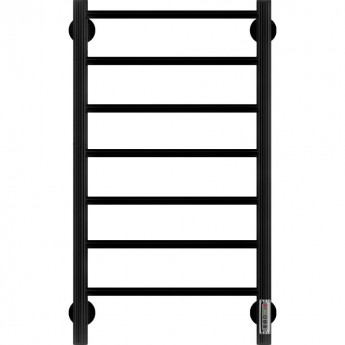 Полотенцесушитель электрический TERMINUS АВРОРА П7 400х750, черный (RAL 9005 матовый)
